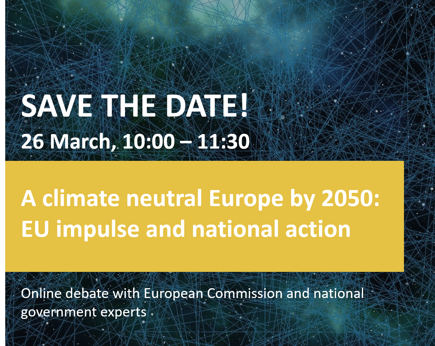 Klimatski neutralna Europa do 2050.: EU poticaj i nacionalne akcije